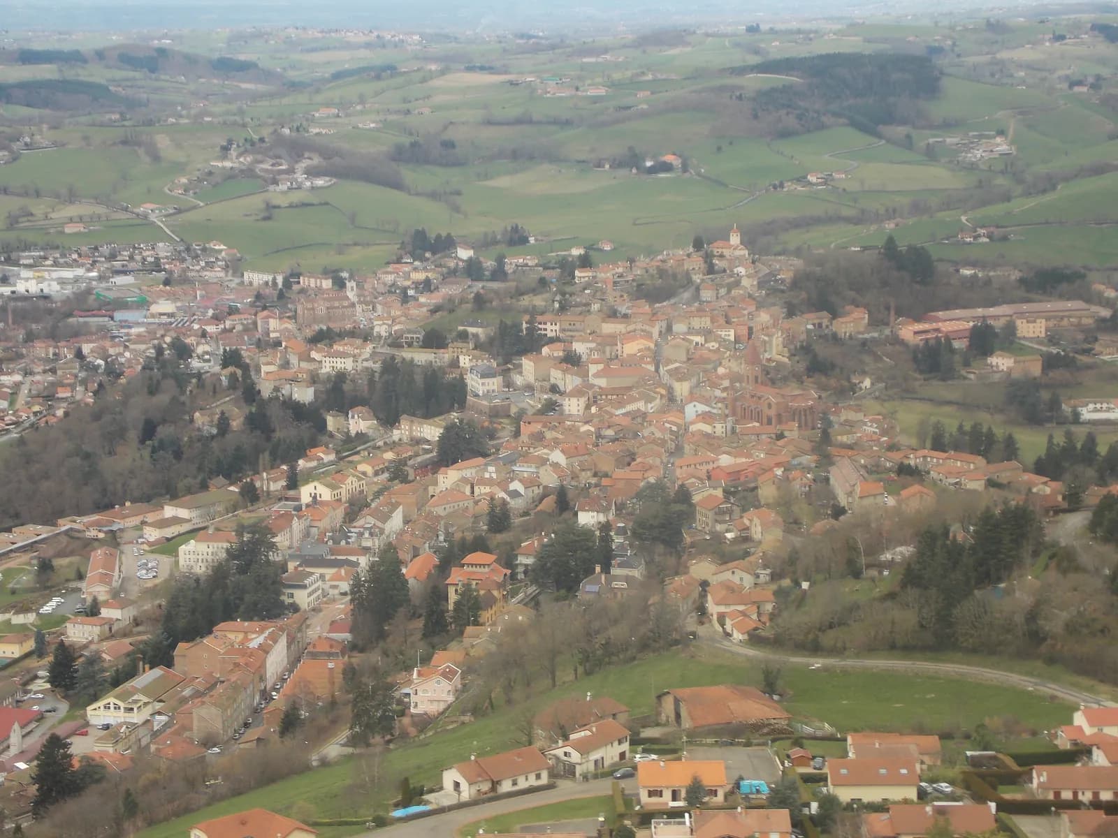 Vue de Thizy-les-Bourgs